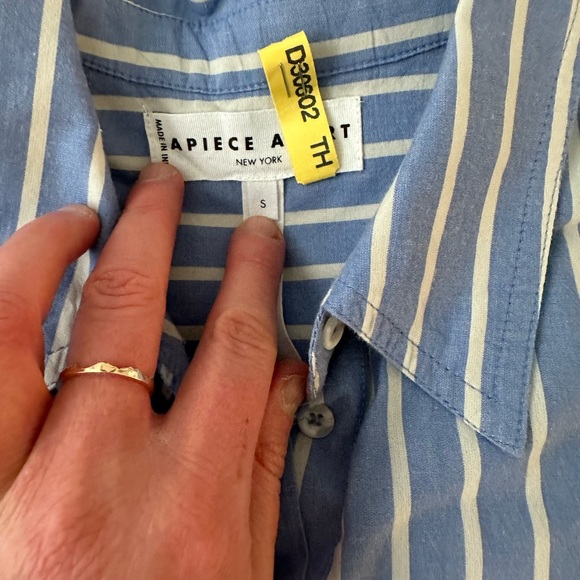 Apiece Apart - Soler Top - blue/white stripe - size small - Picture 3 of 7